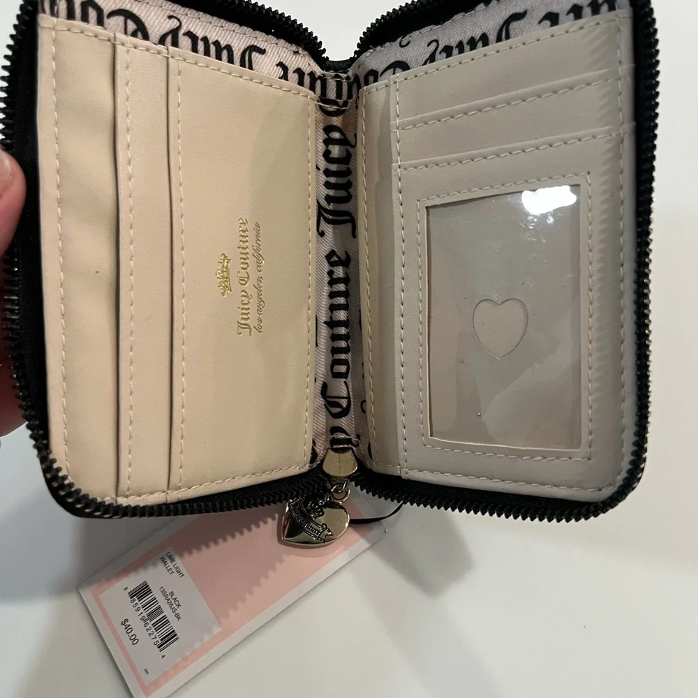 Juicy Couture Black and Gold Studded Wallet - Picture 2 of 5